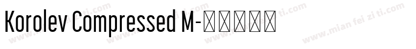 Korolev Compressed M字体转换